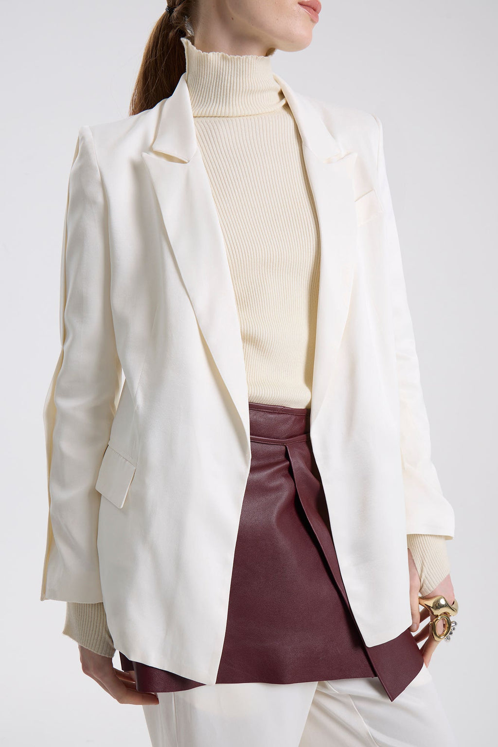 Saco Columna Off White