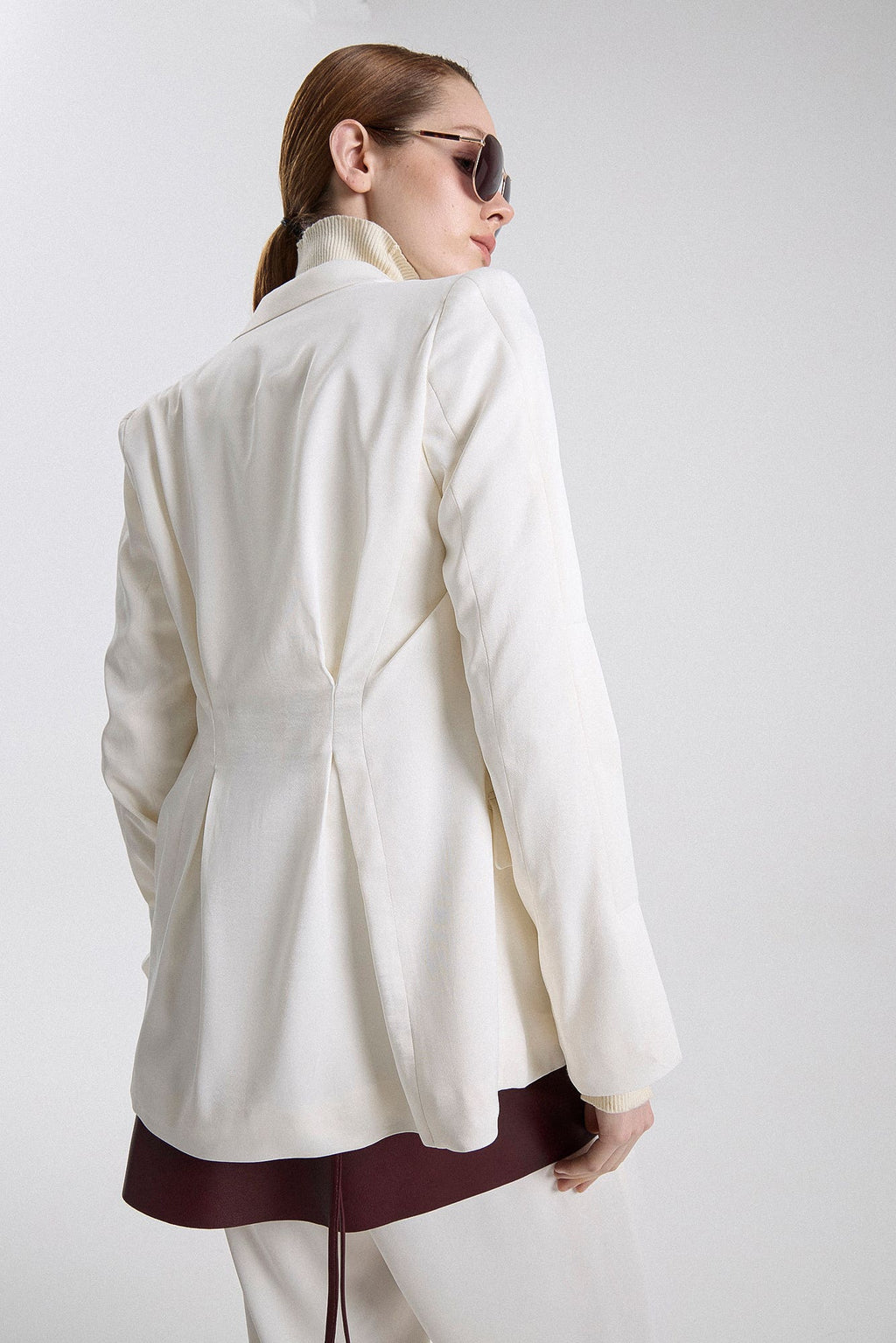 Saco Columna Off White