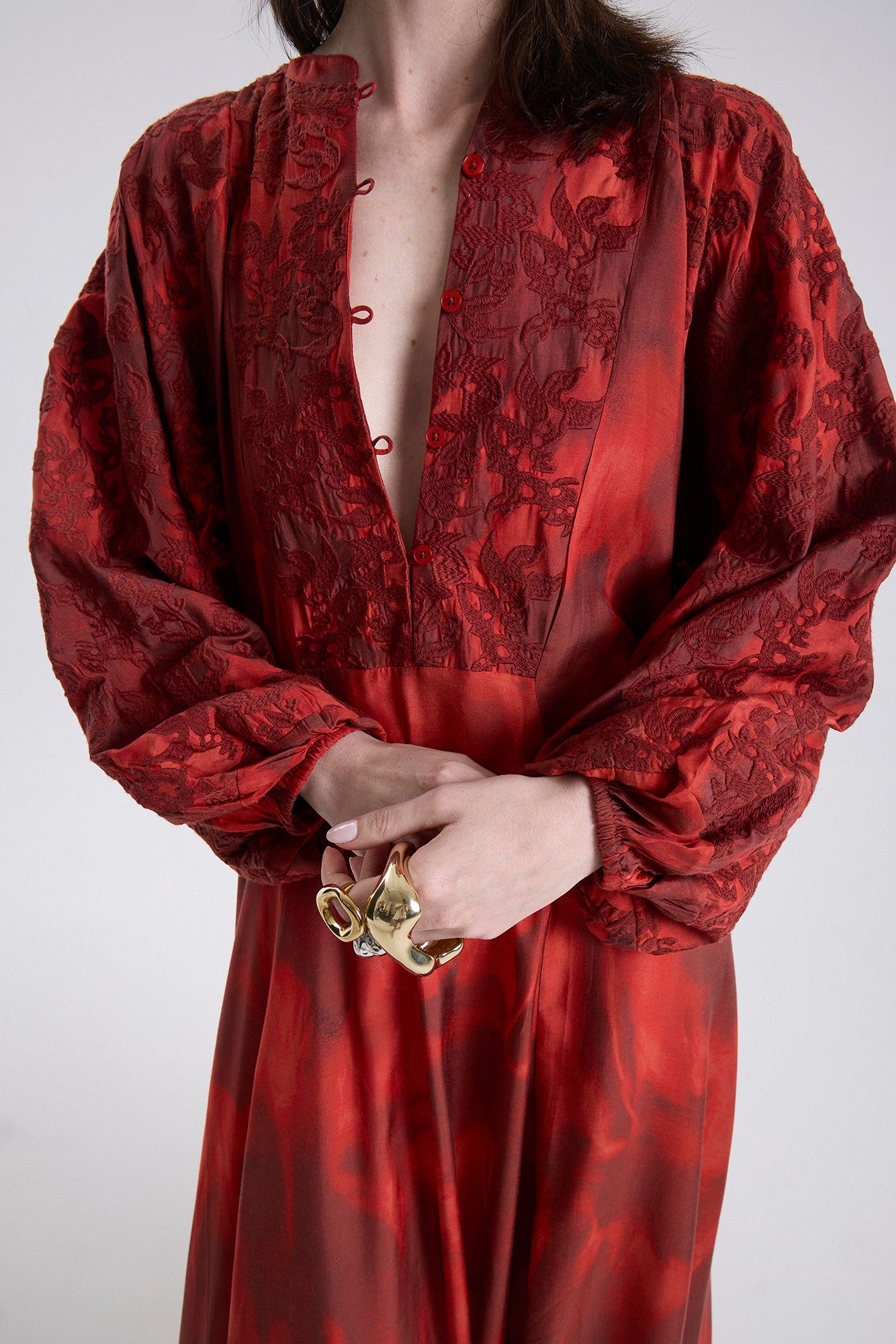 Woods Joseph Maxi Dress Ladrillo